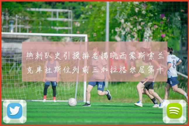 热刺队史引援排名揭晓西蒙斯索兰克库杜斯位列前三加拉格尔居第十一位
